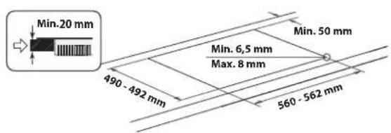 BAUKNECHT CHR 6642 IN - AANTE HOUDEN AFMETINGEN EN AFSTANDEN - 4