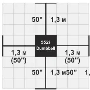 50" 1,3 M 552i Dumbbell 1,3 M (50") 1,3 M (50") 1,3 M50" 1,