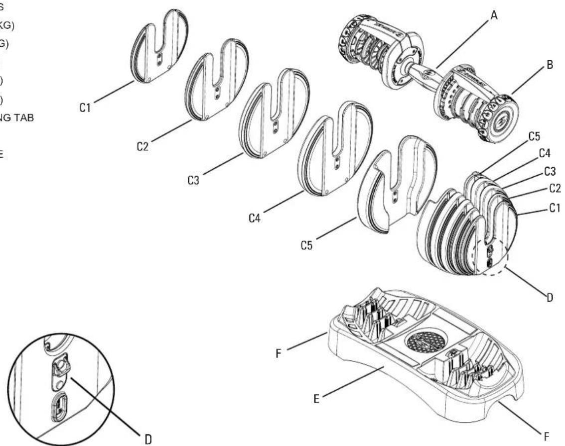BOWFLEX SelectTech 552i - FEATURES - 1