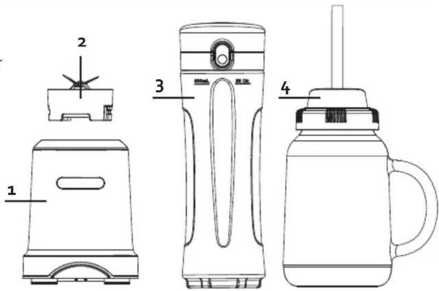 DOMO My Blender DO713BL - PIEZAS - 1