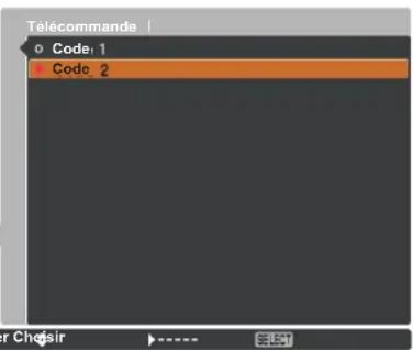 Promethean PRM30 - Pour changer le code de la télécommande : - 2