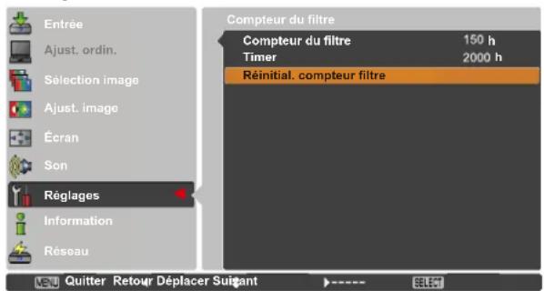 Promethean PRM30 - Remise à zéro du compteur du filtre - 1