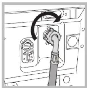 INDESIT WITL 851 (EU) - Connecting the water inlet hose - 2
