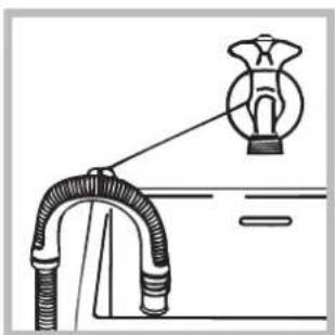 INDESIT WIA 82 (EX) 60 HZ - Connecting the drain hose - 2