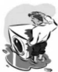 INDESIT WE 12 X (NL) - Der Waschvollautomat lädt laufend Wasser und pumpt es laufend ab. - 3