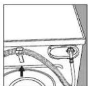 INDESIT WE 12 X (NL) - Connecting the drain hose - 2
