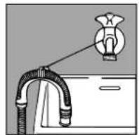 INDESIT WE 12 X (NL) - Connecting the drain hose - 3