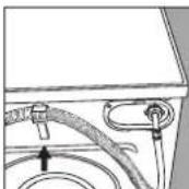 INDESIT W 123 X (NL) (BG) - Aansluiting van de afvoerslang - 2
