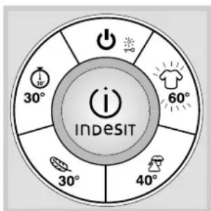 INDESIT SIXL 149 D (EU) - Comment faire un cycle de lavage - 2