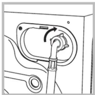 INDESIT IWC 51451 EU - Aansluiting van de watertoevoerbuis - 2