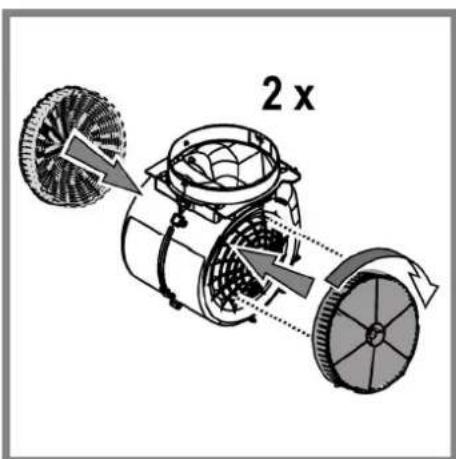 INDESIT IHPC 9.4 AM X - Filtro al carbone circolare - 1