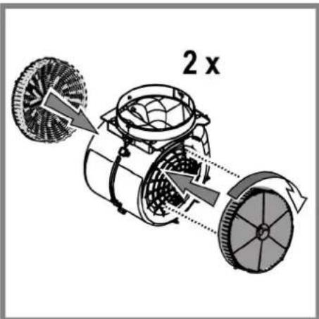 INDESIT IHPC 9.4 AM X - Rond koolstofffilter - 1