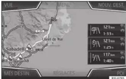 SEAT Navi System Plus - Apre's le lancement du guidage - 1