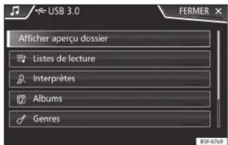 SEAT Navi System Plus - Vue de la banque de données - 1