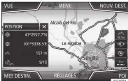 SEAT Navi System Plus - Representatlon de la carte - 1