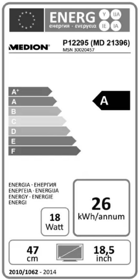 MEDION LIFE P12295 (MD 21396) - Productgegevensblad - 1