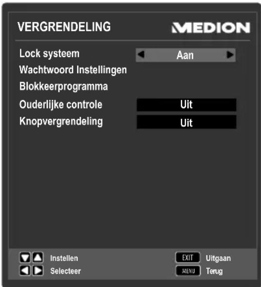 MEDION LIFE P12255 (MD 21350) - Menu VERGRENDELING - 1