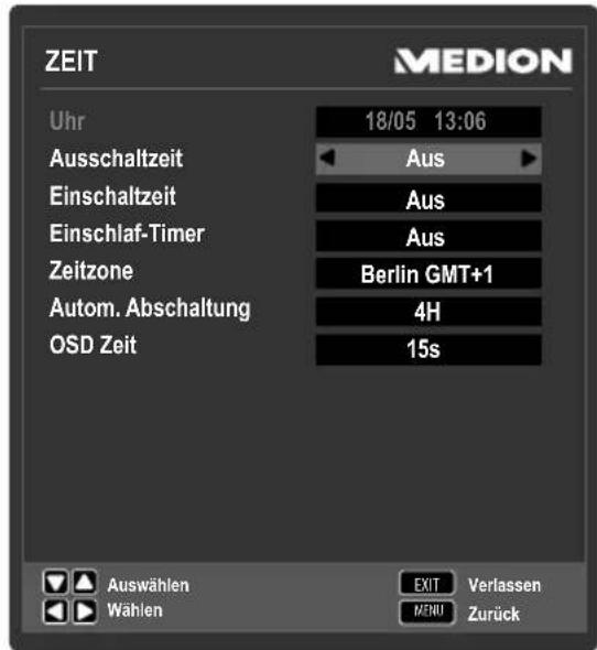 MEDION LIFE P12255 (MD 21350) - Menu ZEIT - 1