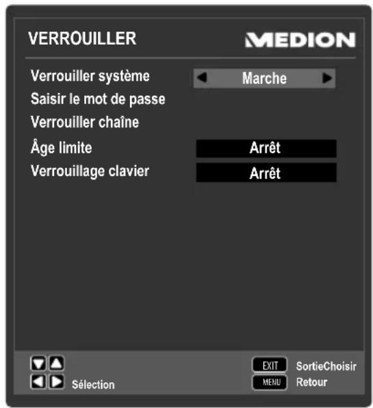 MEDION LIFE P12255 (MD 21350) - Menu VERROULLER - 1