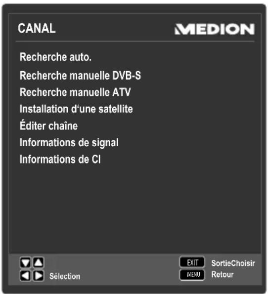MEDION LIFE P12255 (MD 21350) - Menu CANAL - 1