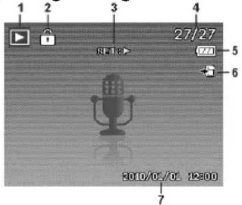 MEDION LIFE P43007 (MD 86341) - Displayanzeigen für die Ton-Wiedergabe - 1