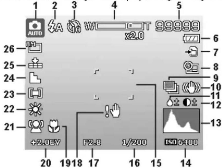 MEDION LIFE P43007 (MD 86341) - Displayanzeigen für die Aufnahme - 1