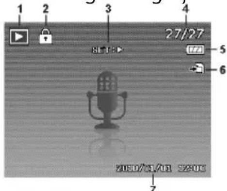 MEDION LIFE P43007 (MD 86341) - Displayaanduidingen voor het afspelen van geluid - 1