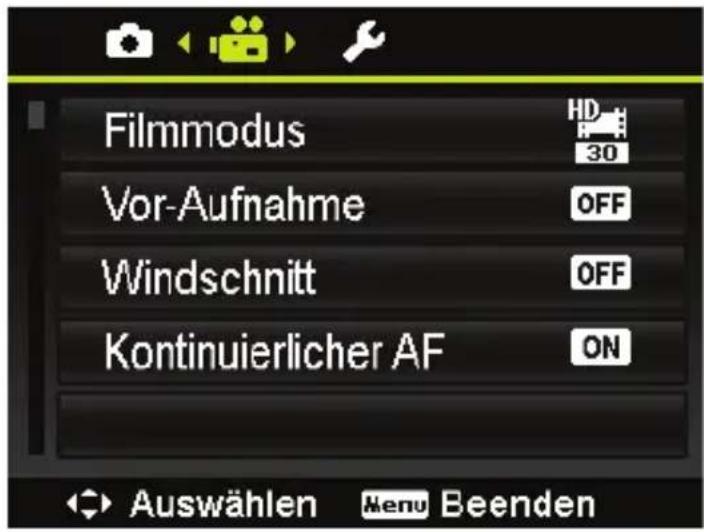 MEDION LIFE X44038 (MD 86938) - Das Videoaufnahmemonü - 1