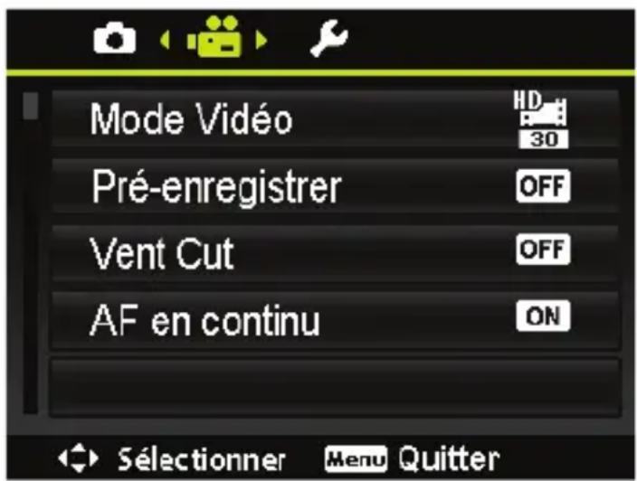 MEDION LIFE X44038 (MD 86938) - Le menu d'enregistrement video - 1