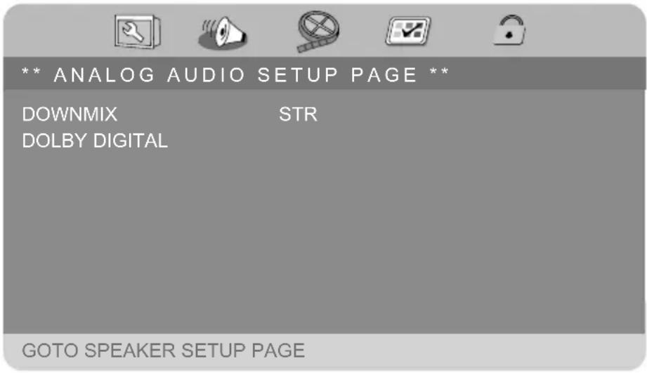 MEDION LIFE P71021 (MD 80036) - MENU ANALOG AUDIO SETUP - 1