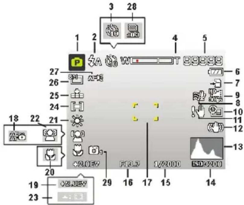 MEDION LIFE P44022 (MD 87270) - Displayanzeigen für die Aufnahme - 1