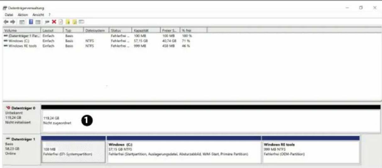 MEDION Akoya E6246 - Problem bei der Erkennung einer weiteren Festplatte. - 1
