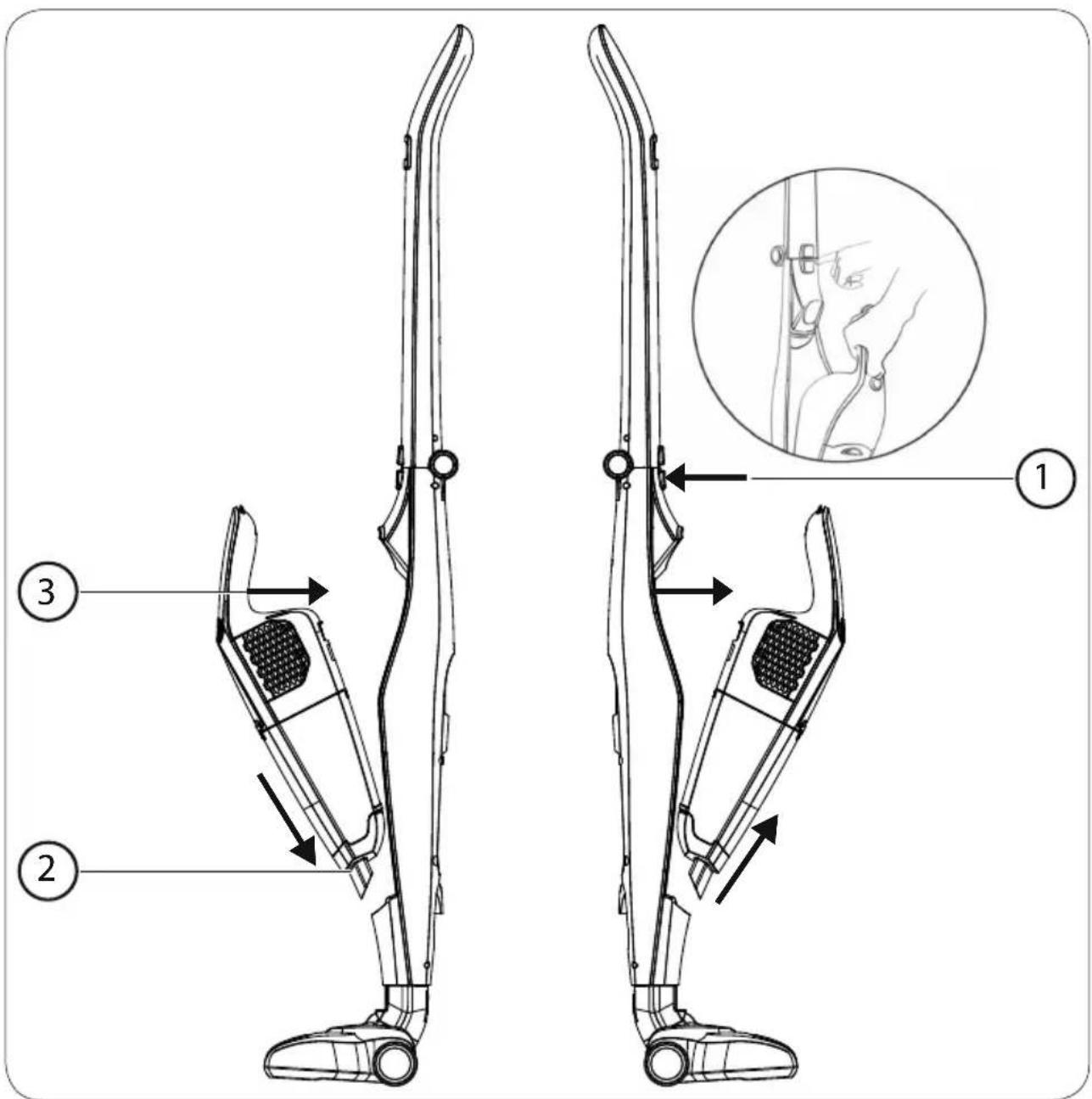 MEDION MD 16911 - Assemblage de l'aspirateur traîneau - 2