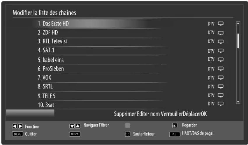 MEDION LIFE X16012 - Modifier la liste des chaînes - 1