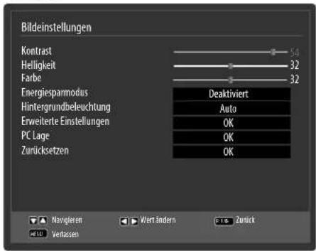MEDION LIFE X16012 - Menü Bild im VGA/PC Modus - 1