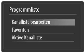 MEDION LIFE X16012 - Menü Programmliste - 1