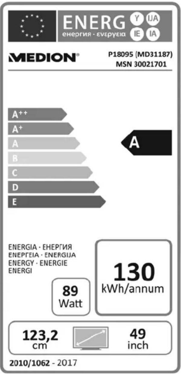 MEDION LIFE P18095 (MD 31187) - Scheda prodotto P18095 (MD 31187) - 1