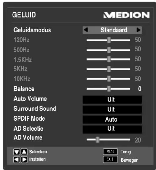 MEDION LIFE P15229 (MD 31168) - 7.3.2.MenuGELUID - 1