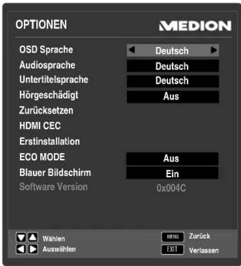 MEDION LIFE P15229 (MD 31168) - 7.3.5.MENUOPTIONEN - 1
