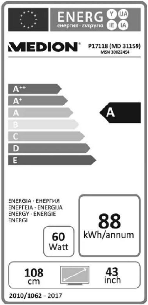 MEDION LIFE P15229 (MD 31168) - Scheda prodotto P17118 (MD 31159) - 1