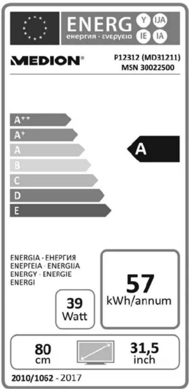 MEDION LIFE P12311 (MD 21445) - Produktdatenblatt P12312 (MD 31211) - 1