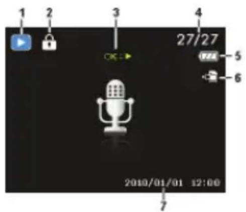 MEDION LIFE E44033 (MD 86765) - Displayanzeigen für die Ton-Wiedergabe - 1