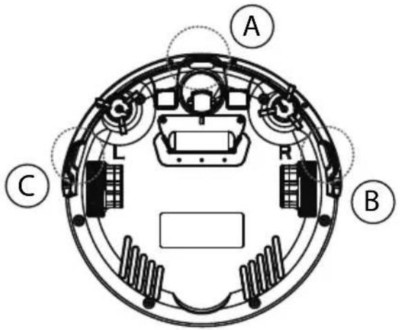 MEDION MD 16912 - Capteurs de l'aspirateur robot - 1