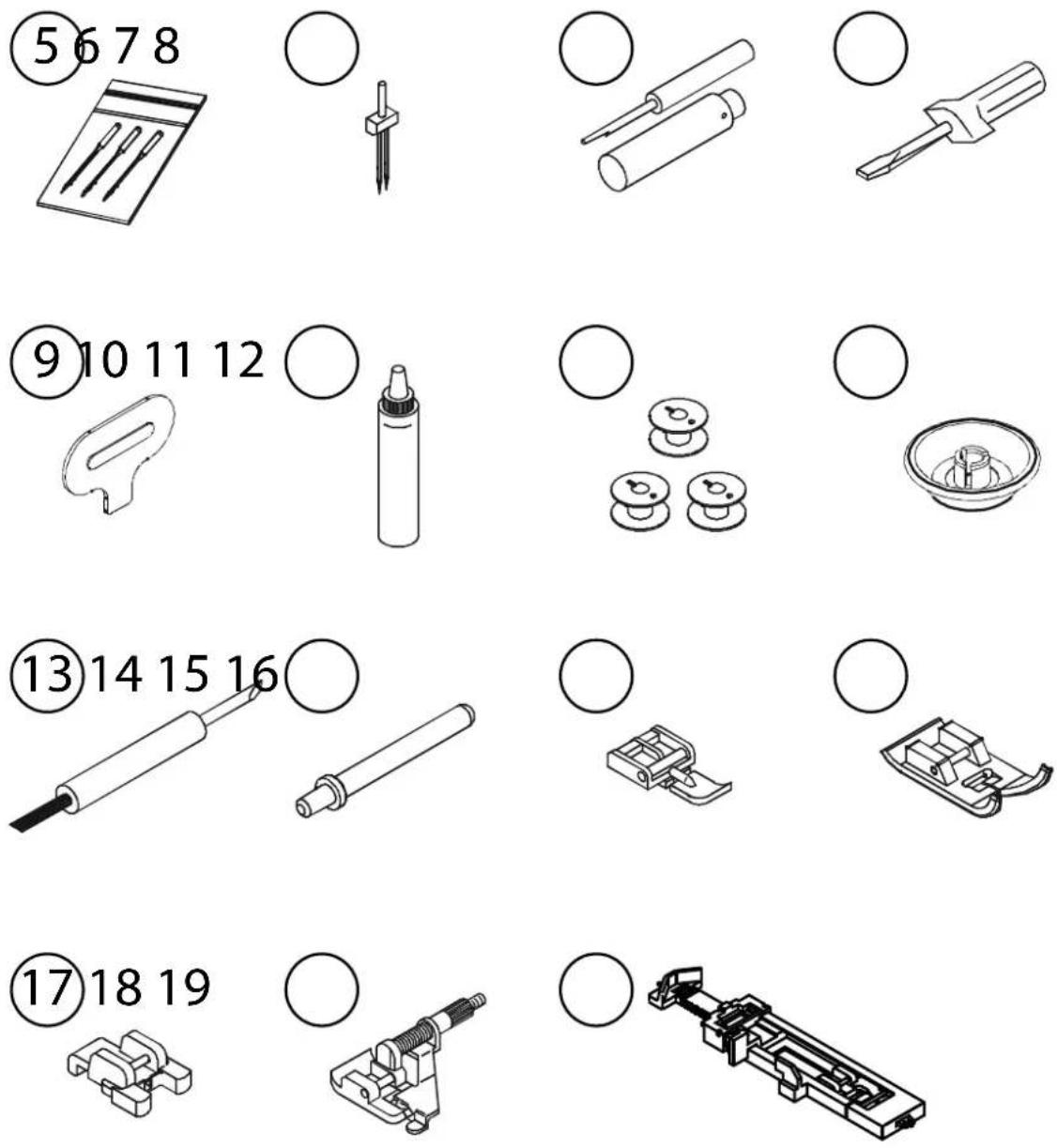 MEDION MD 15694 - Contenuto del vano accessori - 1