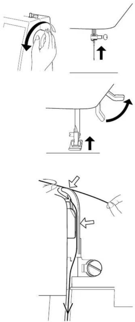 MEDION MD 15694 - Enhebrar el hilo superior - 1