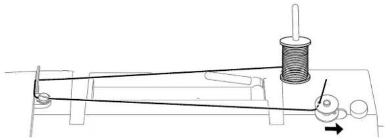 MEDION MD 15694 - 8.2.Avvolgereilfi lo inferiore sulla spoletta - 1