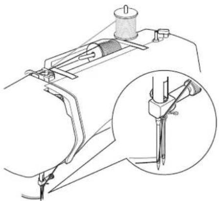MEDION MD 15694 - Cucire con un ago gemellare - 2