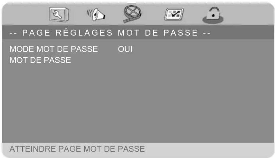 MEDION LIFE P72022 (MD 84873) - PAGE RÉGLAGES MOT DE PASSE - 1