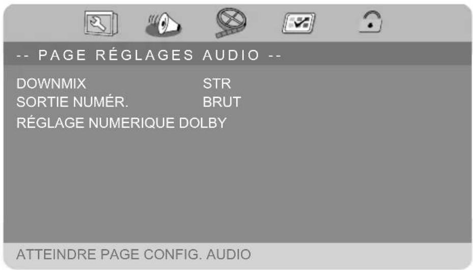 MEDION LIFE P72022 (MD 84873) - PAGE RÉGLAGES AUDIO - 1