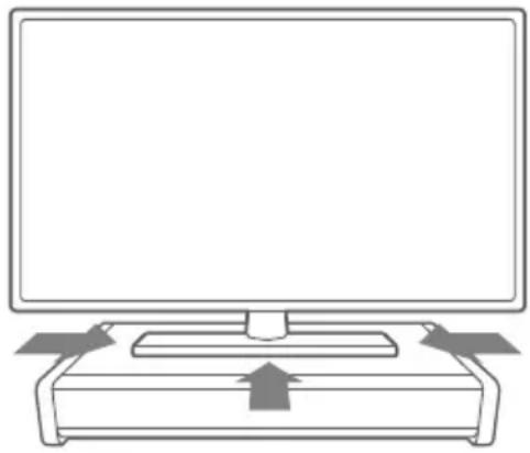 MEDION LIFE P64633 (MD 84467) - Fernseher oder Monitor auf die Soundbase stellen - 1